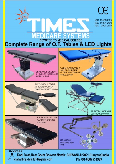 Complete Range of O.T. Tables